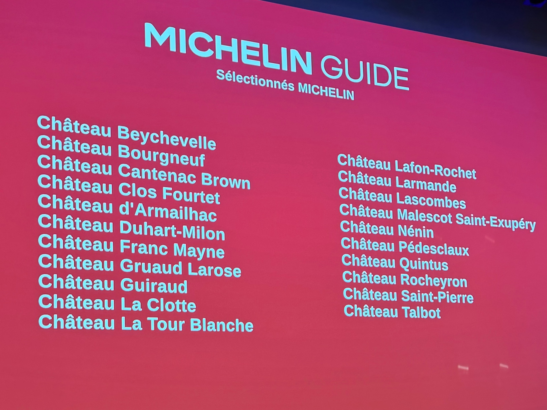 Grappes MICHELIN : la première sélection des domaines viticoles bordelais dévoilée à la Cité du Vin — illustration 1